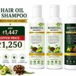ROSHVITA Hair Care Combo | 1 Hair Oil 100 ml + 2 Shampoo 100 ml Each | Hair Fall, Hair Breakage, Weak Hair & Dandruff Care | Nourishes Scalp & Hair | Stronger, Smoother & Healthier-Looking Hair
