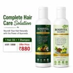ROSHVITA Hair Care Combo | Hair Oil 100 ml + Shampoo 100 ml | Hair Fall, Hair Breakage, Weak Hair & Dandruff Care | Nourishes Scalp & Hair | Stronger, Smoother & Healthier-Looking Hair